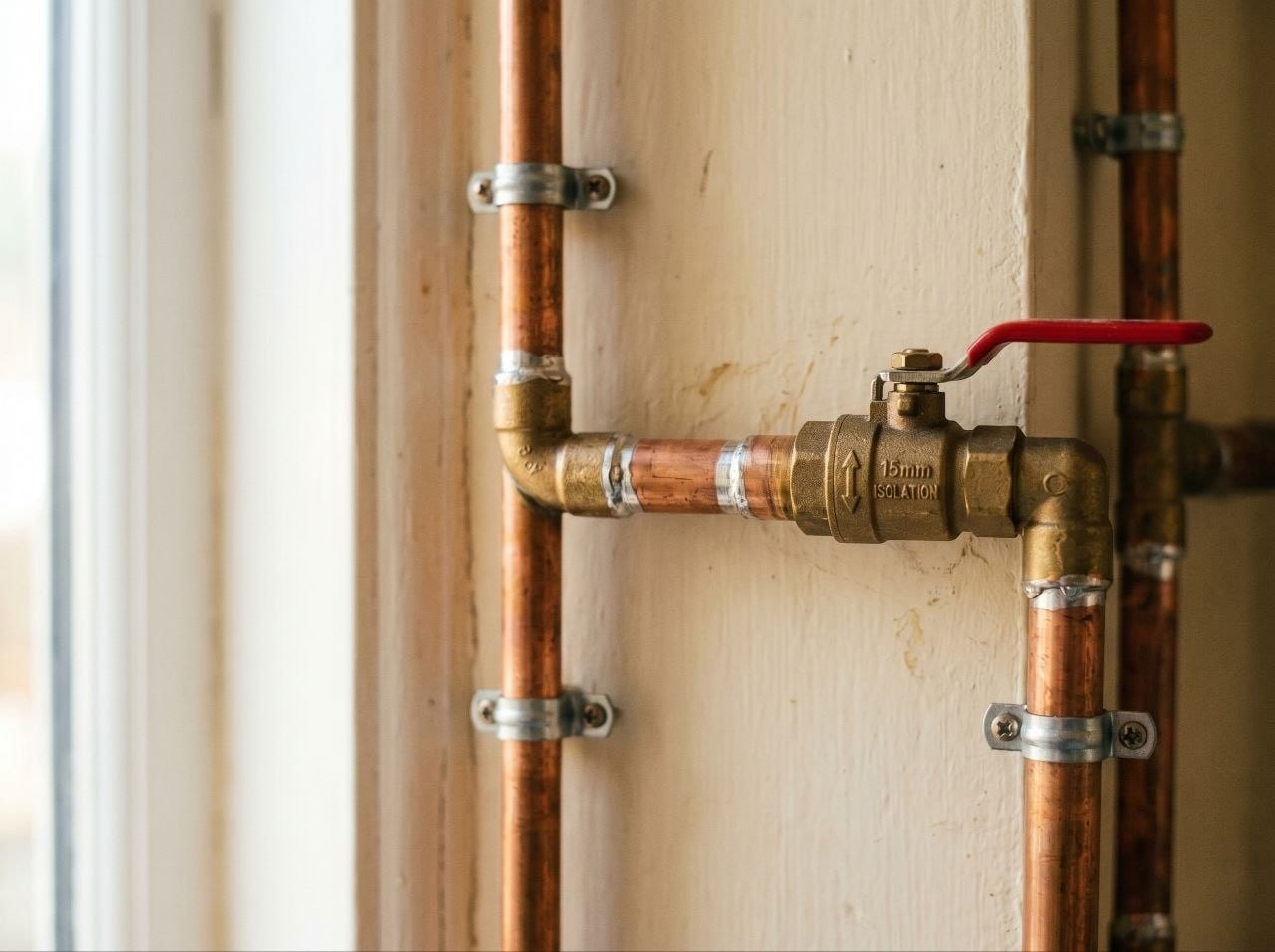 Copper pipework, Bowdon